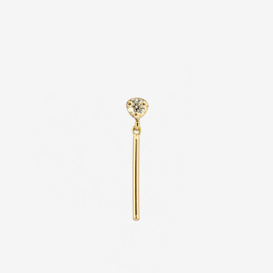 jack & g / diamond wisp stud - single