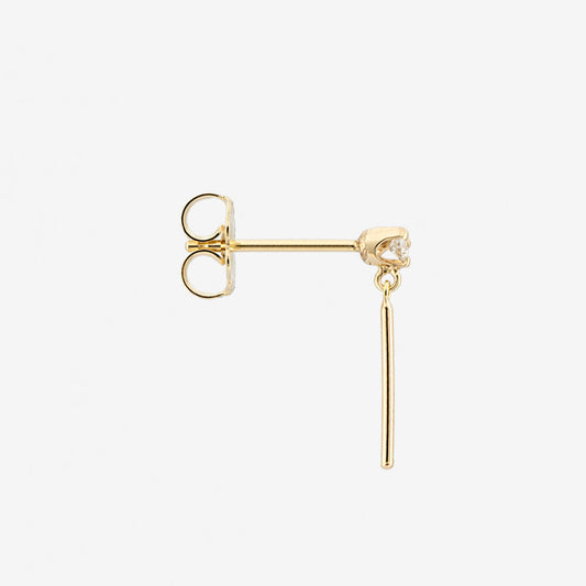 jack & g / diamond wisp stud - single