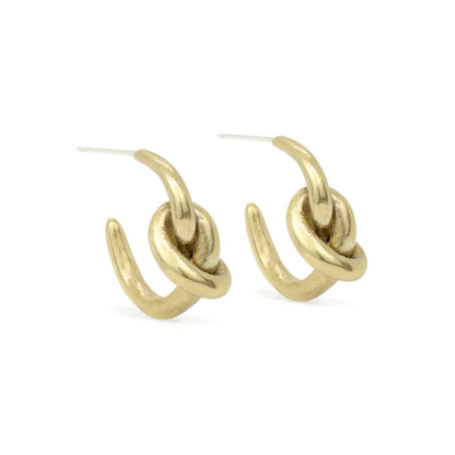 nodo hoop earrings