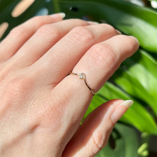 stacking ring / point cz