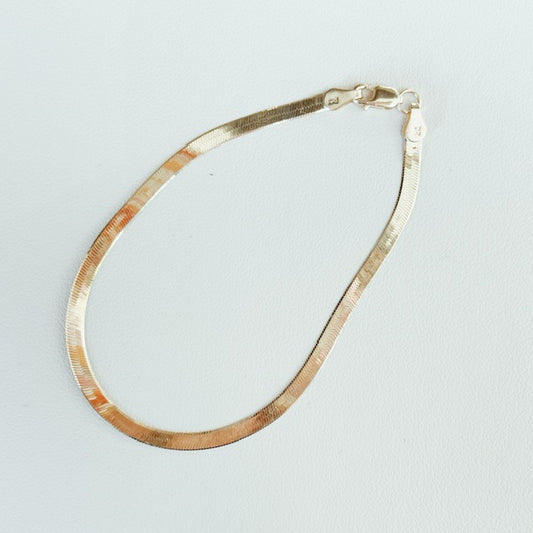 herringbone chain bracelet - 2.8mm