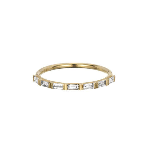 half eternity baguette ring