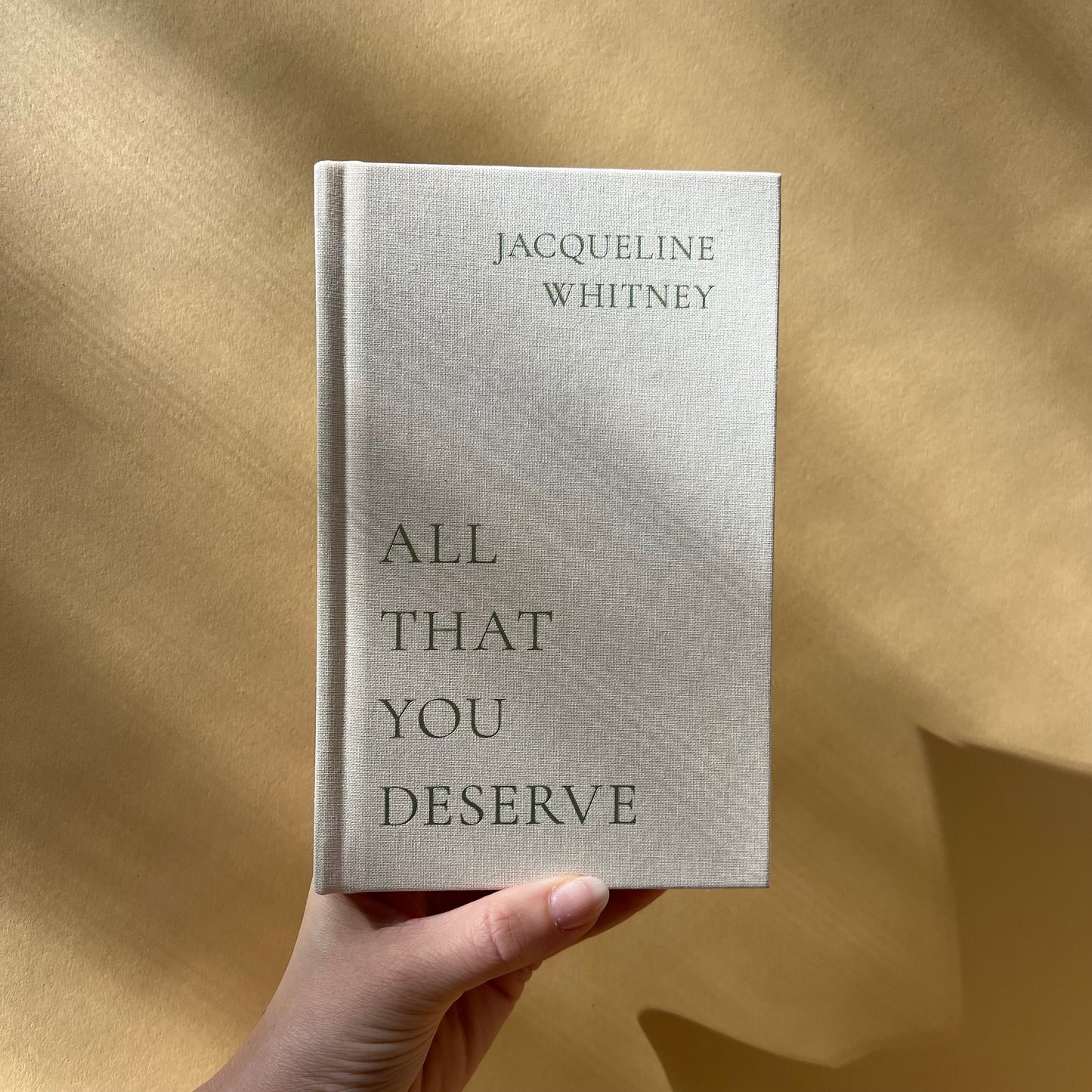 all that you deserve