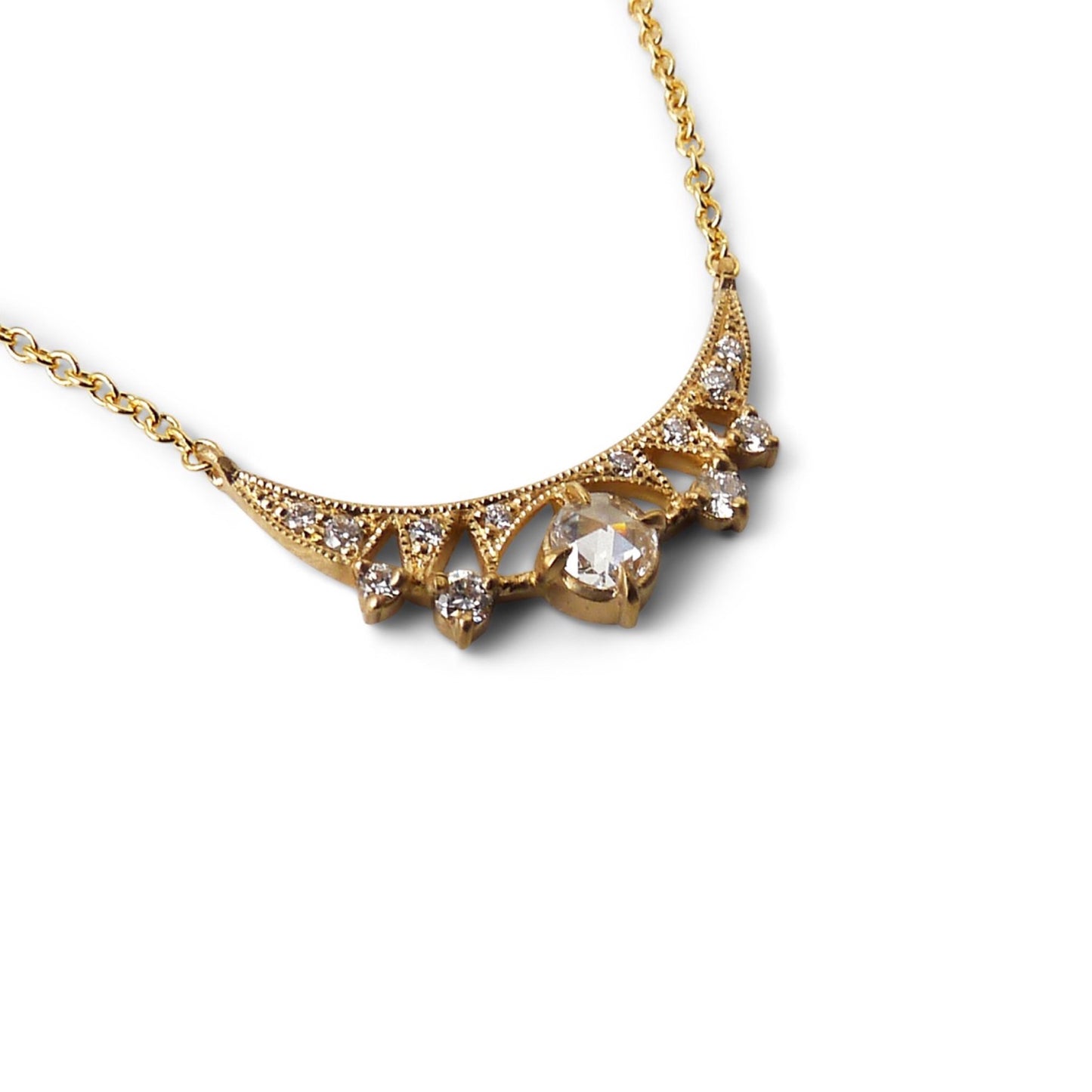 astrid luna diamond pendant necklace