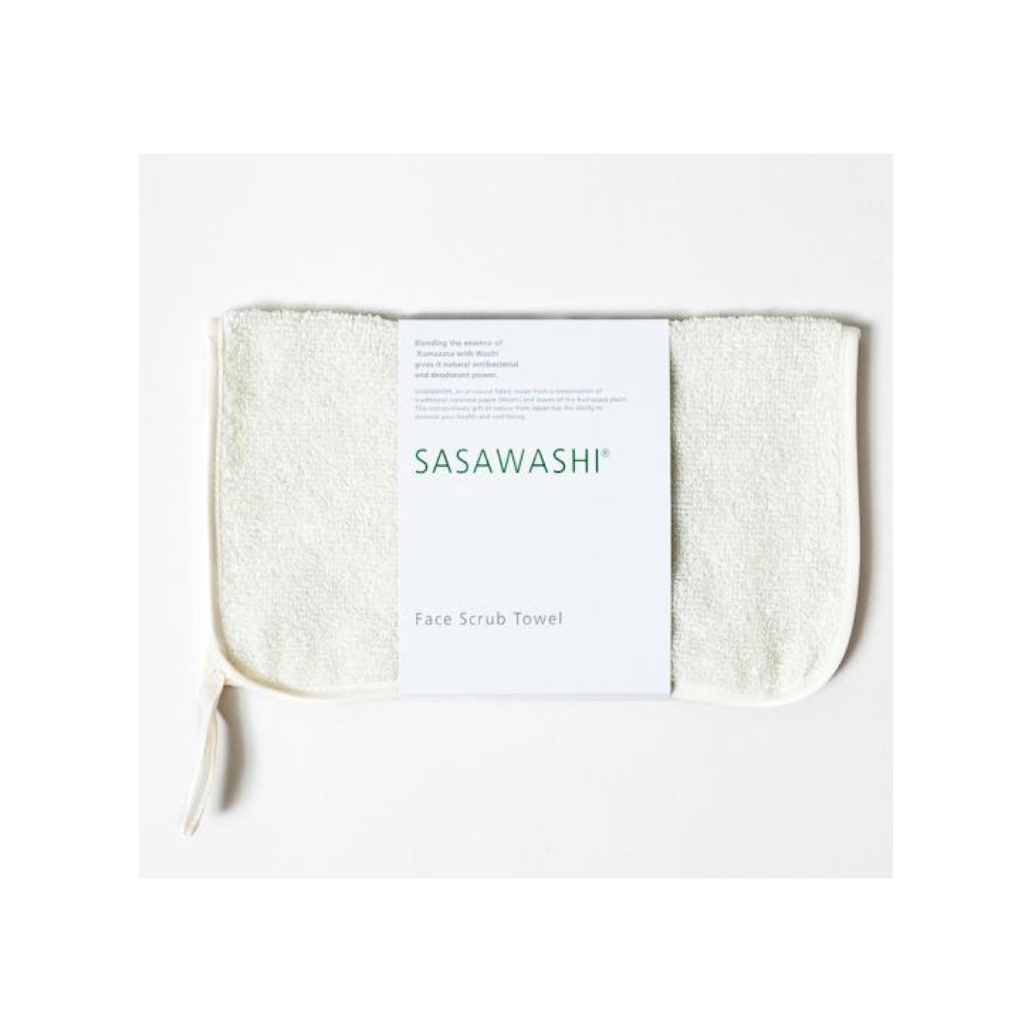 sasawashi face scrub towel