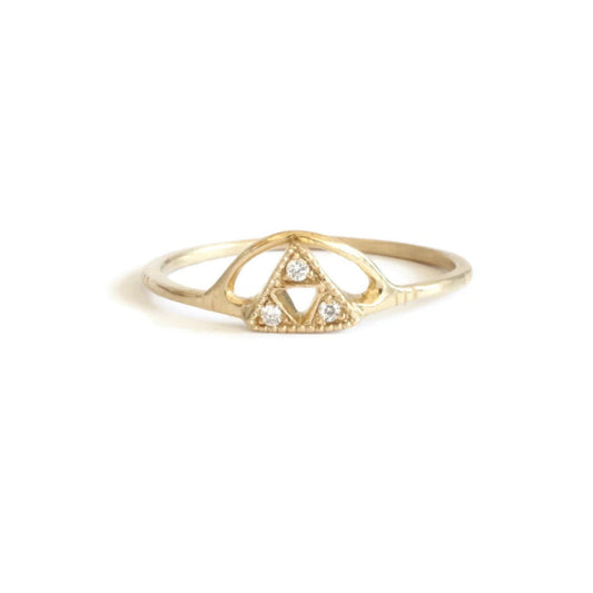 3 triangle + sun ring