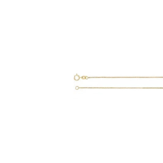 box chain necklace - 0.75mm