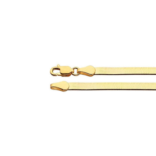 herringbone chain necklace - 3mm