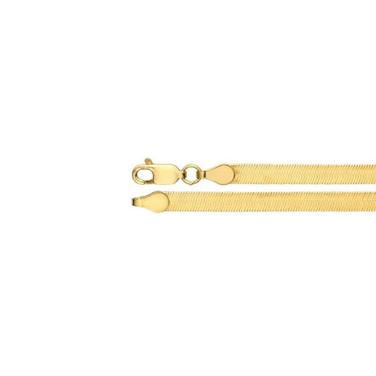 herringbone chain necklace - 4mm