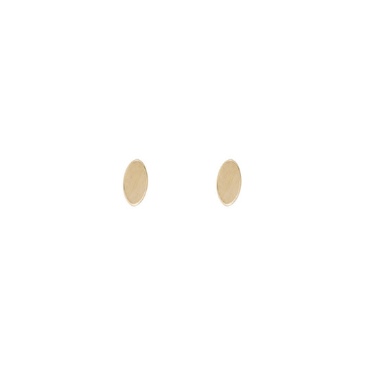 oval stud earrings
