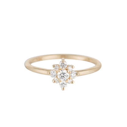 usher ring - natural diamond