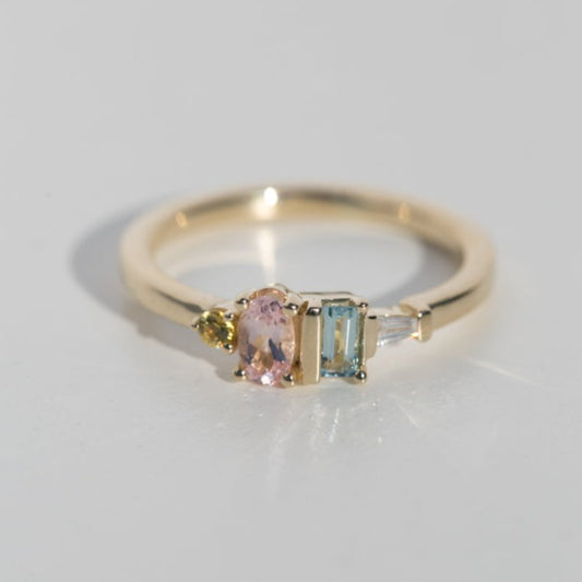 pastel geometric cluster ring