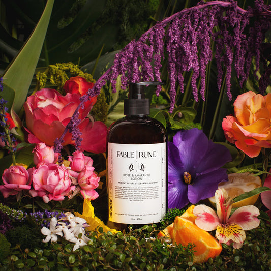 fable || rune / lotion - rose & amaranth