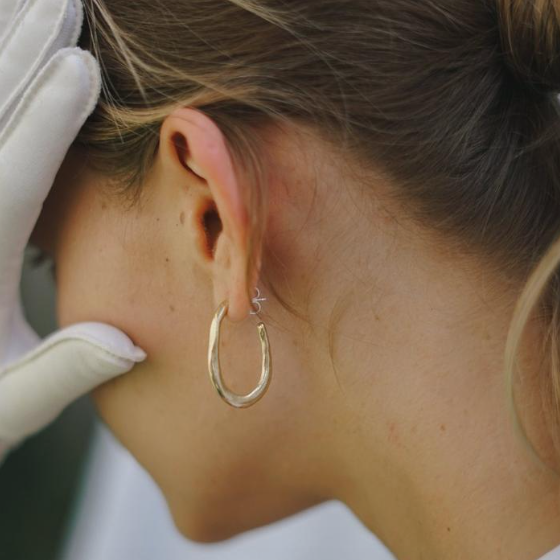 lake hoop earrings