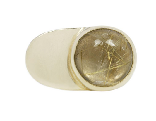 esposa ring - rutilated quartz