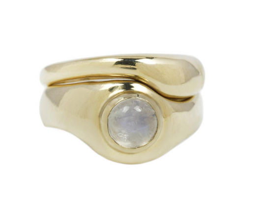 emmeline ring set - moonstone