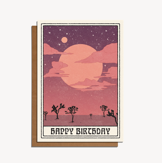 desert night sky birthday card