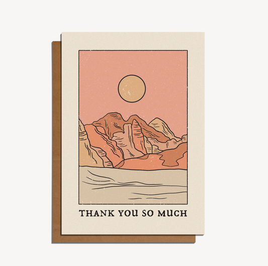thank you mountains card