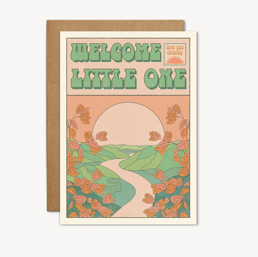 welcome little one card