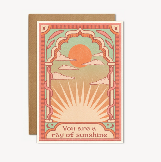 you are a ray of sunshine card