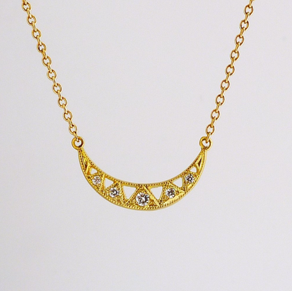 vaeda pendant necklace - natural diamond