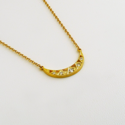 vaeda pendant necklace - natural diamond