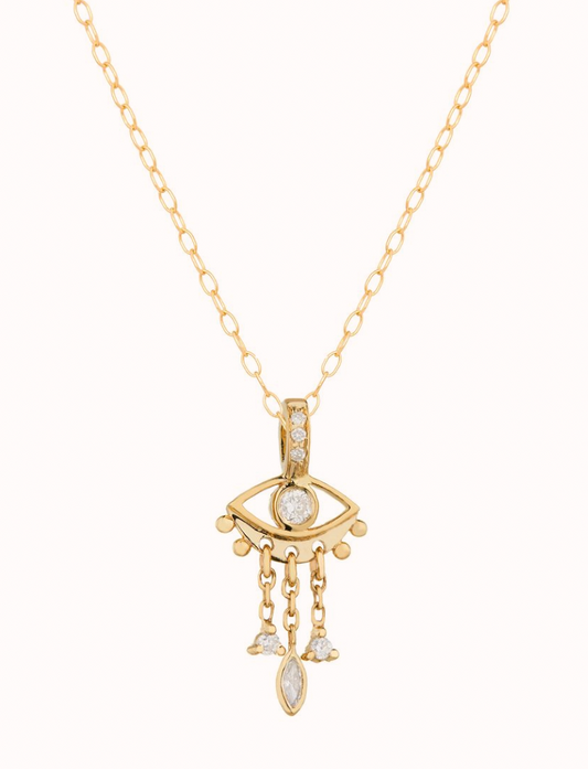 diamond eye necklace