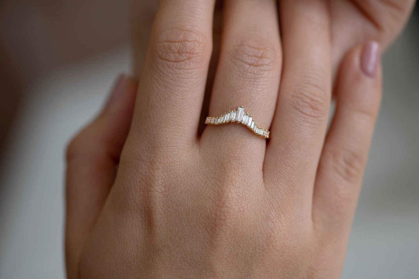 tiara baguette diamond ring