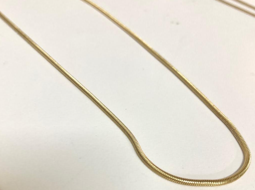 chain necklace / snake - 1.6mm