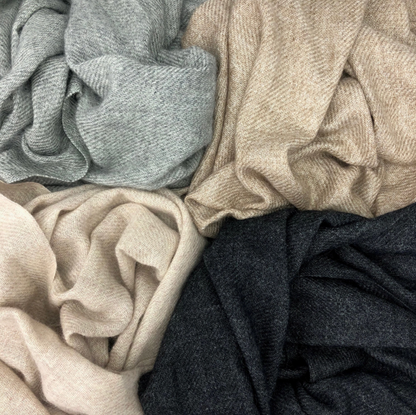 handloom cashmere scarf - blush