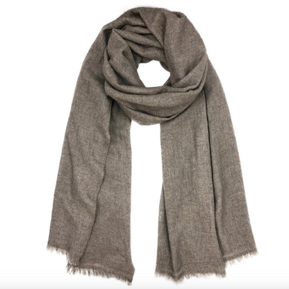 handloom cashmere scarf - espresso