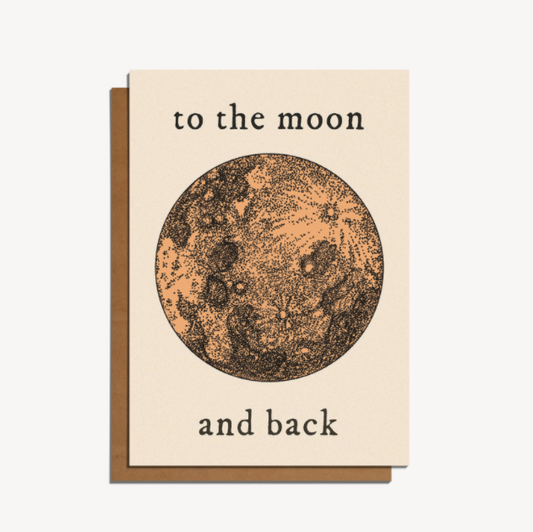 to the moon and back card