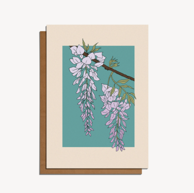wisteria card