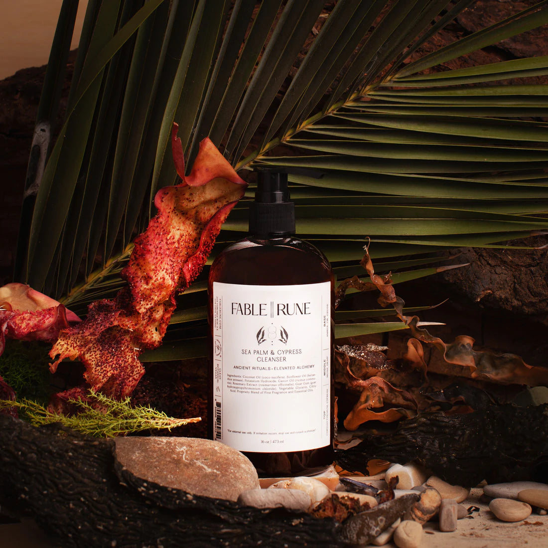 fable || rune / cleanser - sea palm & cypress