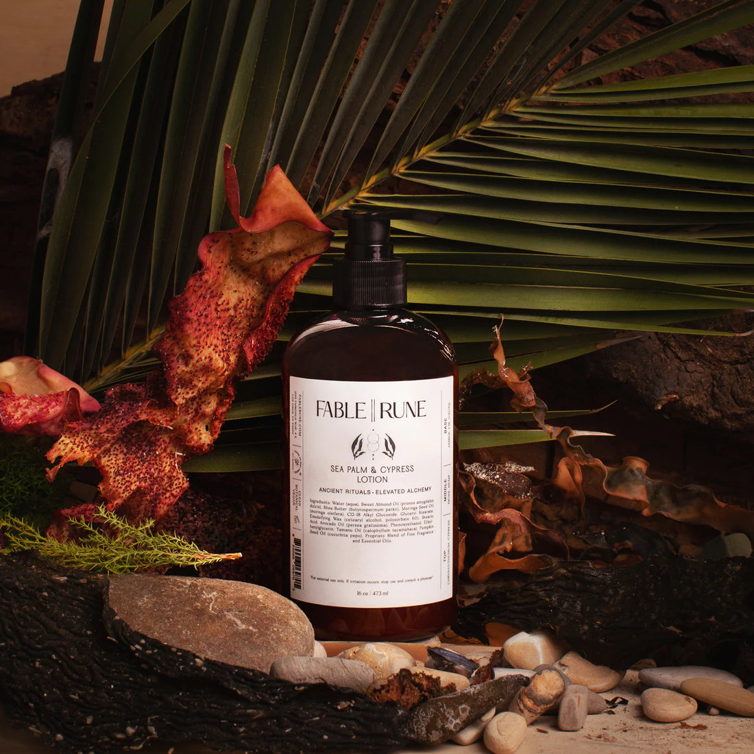 fable || rune / lotion - sea palm & cypress