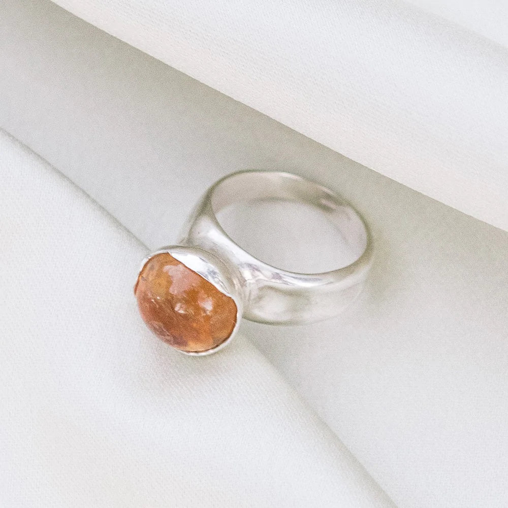 euca ring - citrine