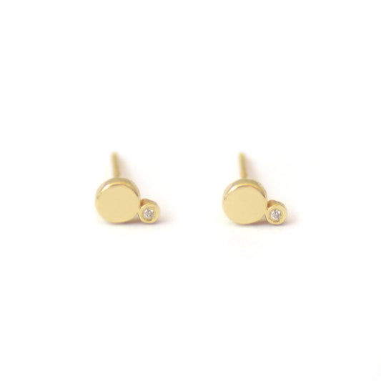 diamond siren stud earrings