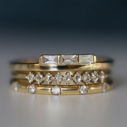 diamond dot ring - natural diamond