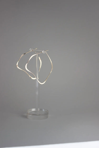organic hoop earrings