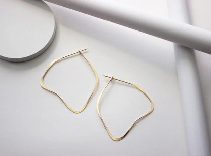 organic hoop earrings