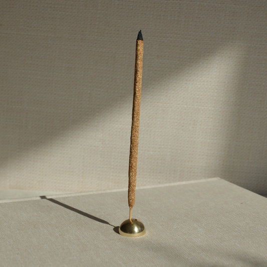 brass incense holder - hemisphere