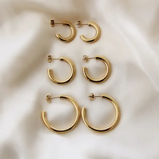 emily semi hoop earrings