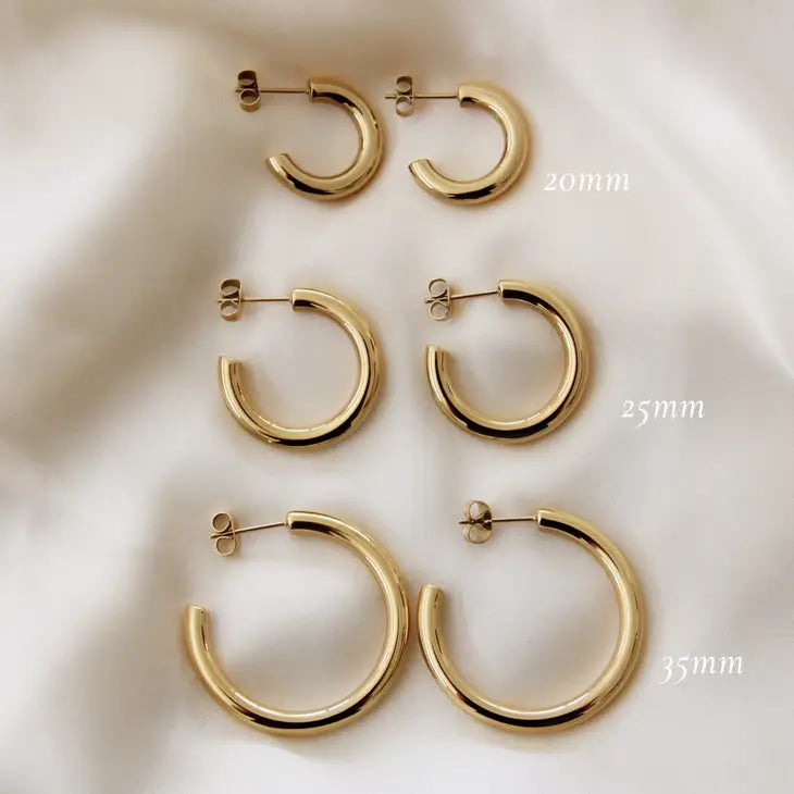 emily semi hoop earrings