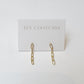 chain link earrings
