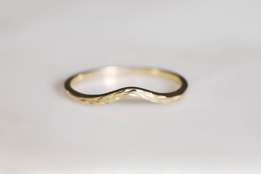 curved band - olive branch