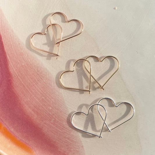 cupid's hoop earrings