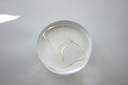 organic hoop earrings