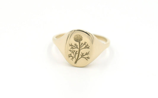 signet ring - dandelion