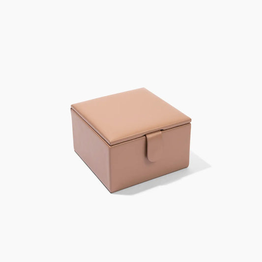 small leather jewelry box - mauve