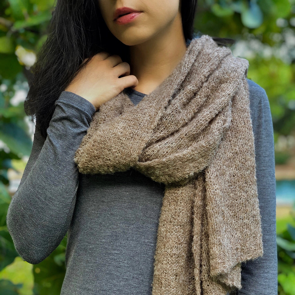 ultra plush alpaca scarf - autumn